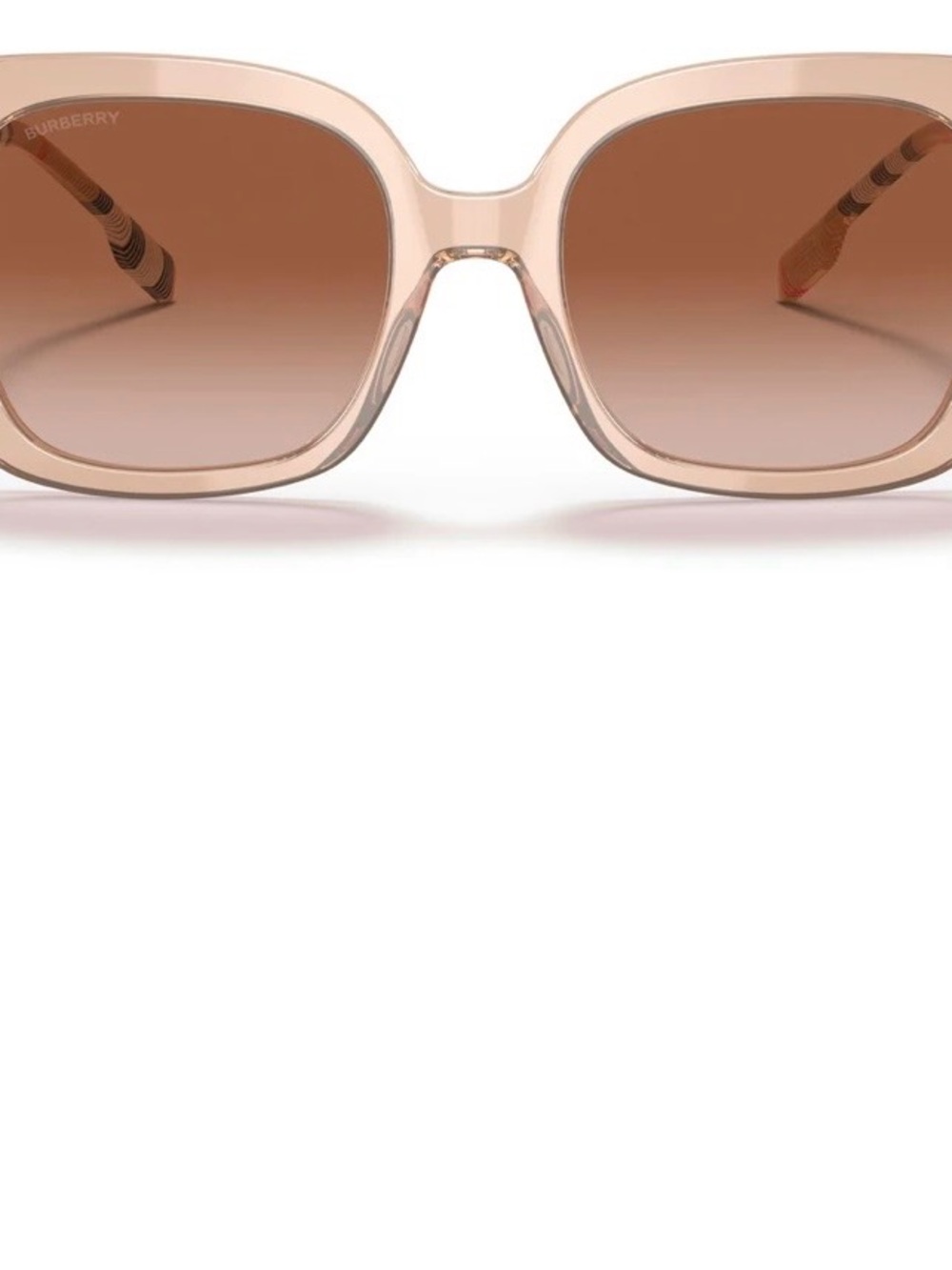 Burberry Pink Crystal Frame Sunglasses with Brown Gradient Lenses - Picture 4 of 4